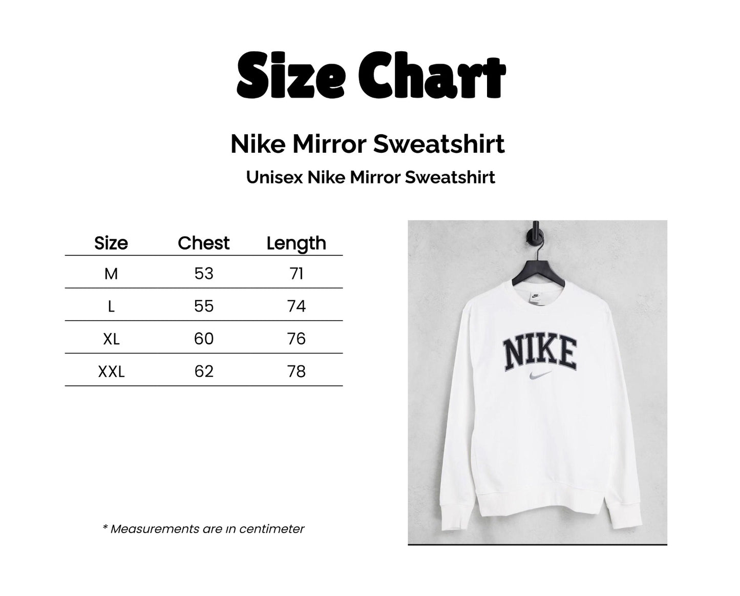 Sweatshirt Nike mirror original regular ( Men and Women)