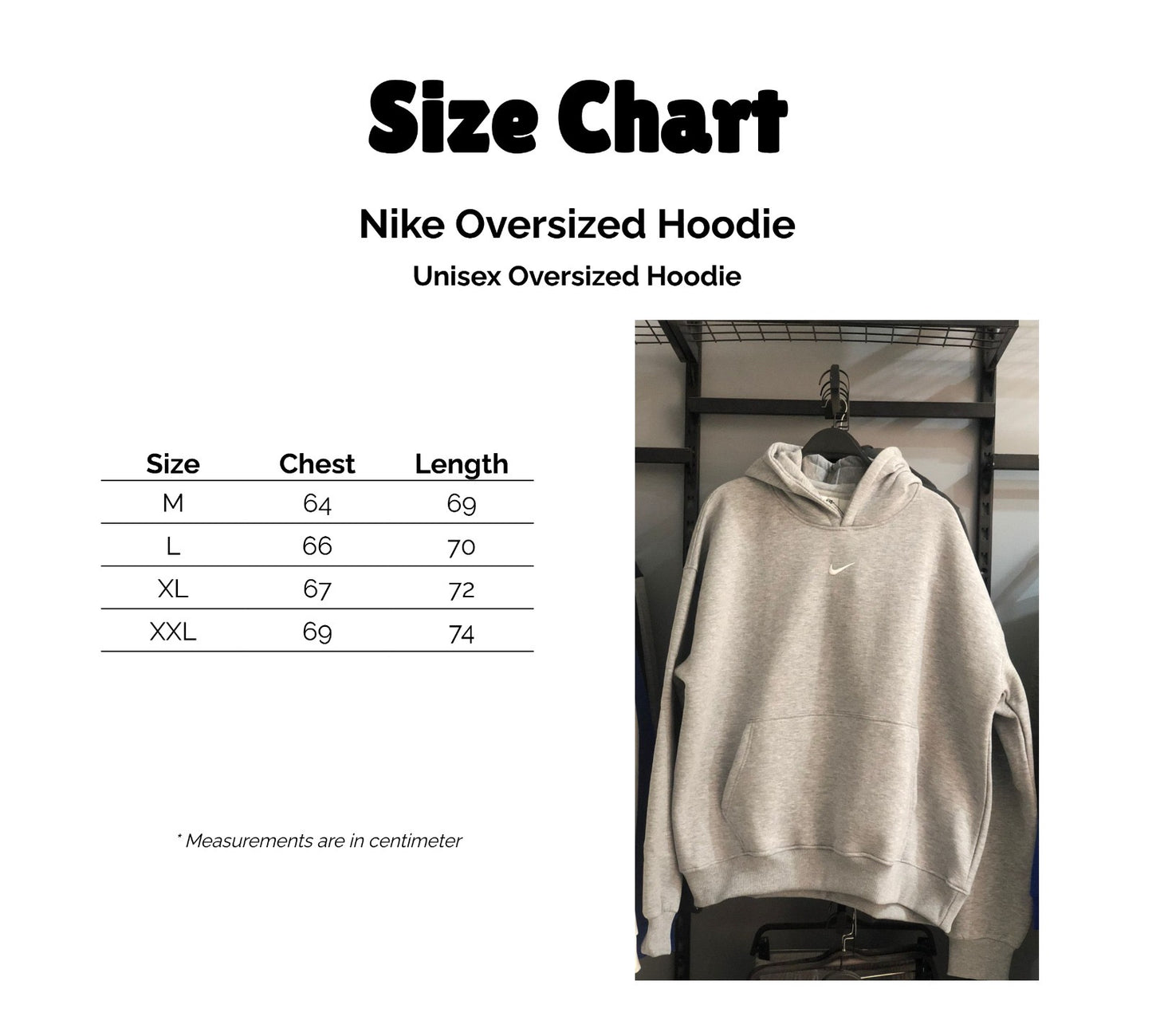 oversized sweatshirt Nike ( men and women )