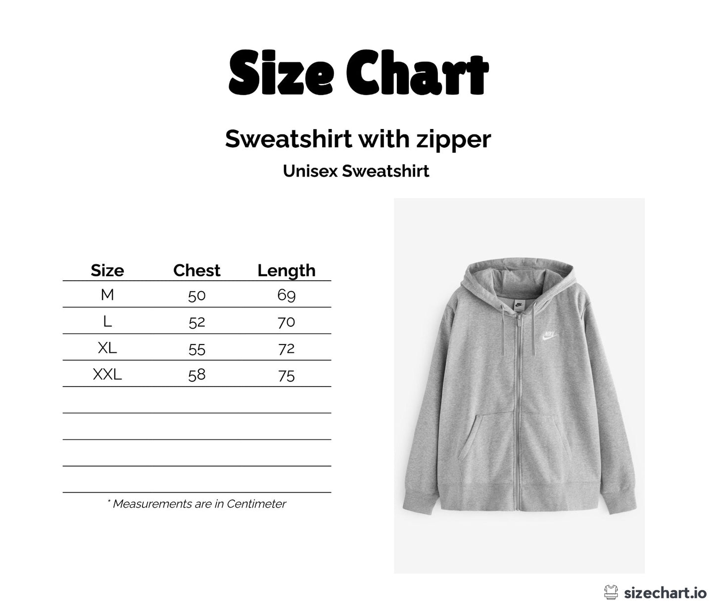 Sweatshirt Zipper hoodie ( men and women )